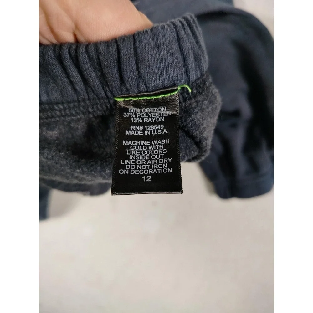 Aviator Nation Venice Sweatpants Youth 12 Gray Fleece Jogger Rainbow Logo